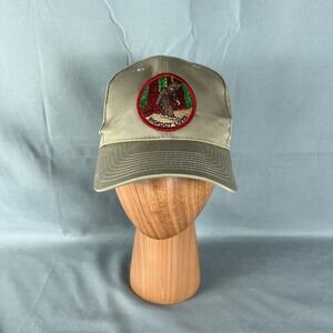 Mega Cap Bigfoot Lives Baseball Hat Mens One Size Olive Green 6 Panel Snapback